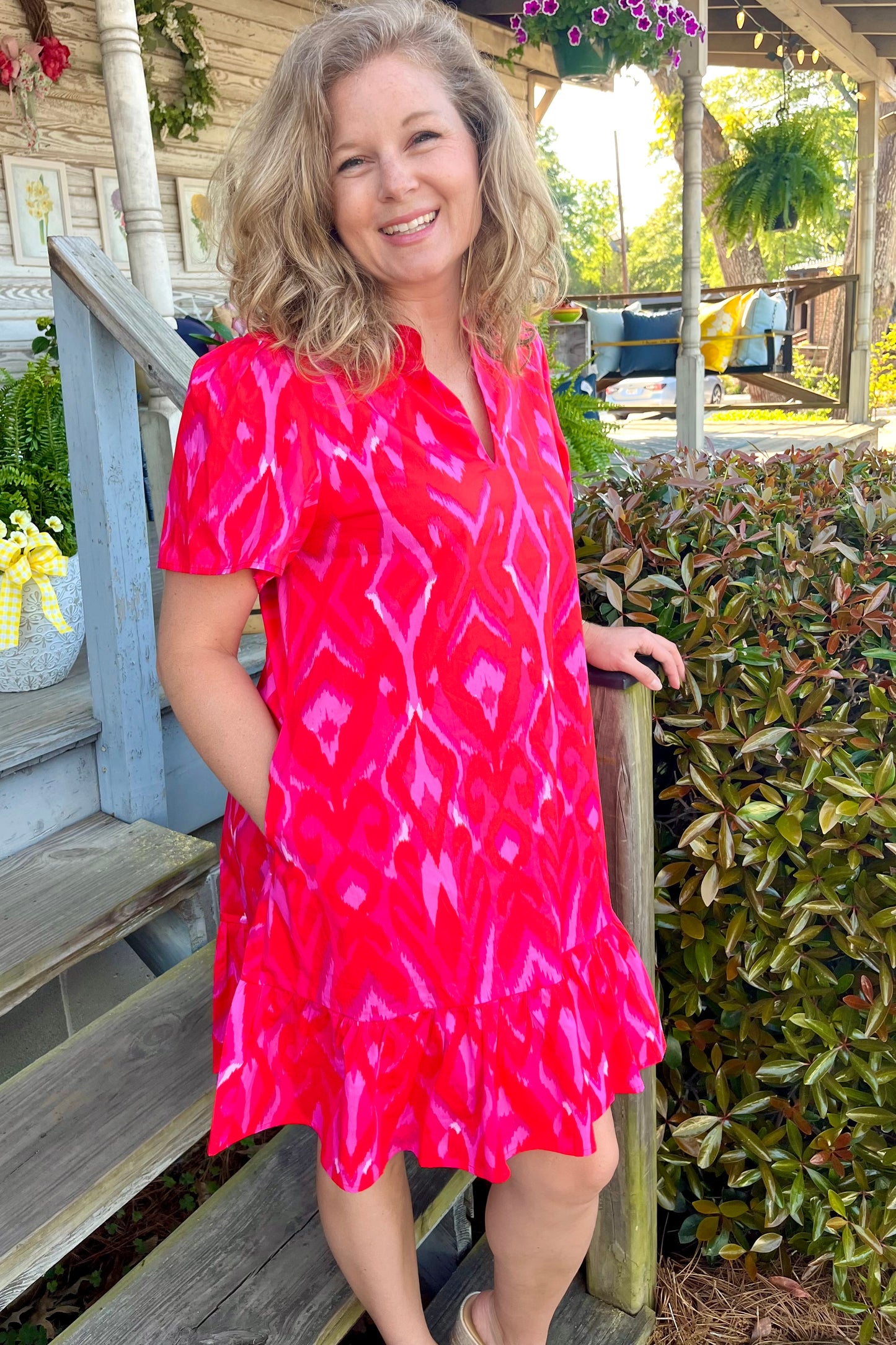 Celeste Ikat Dress
