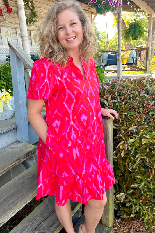 Celeste Ikat Dress