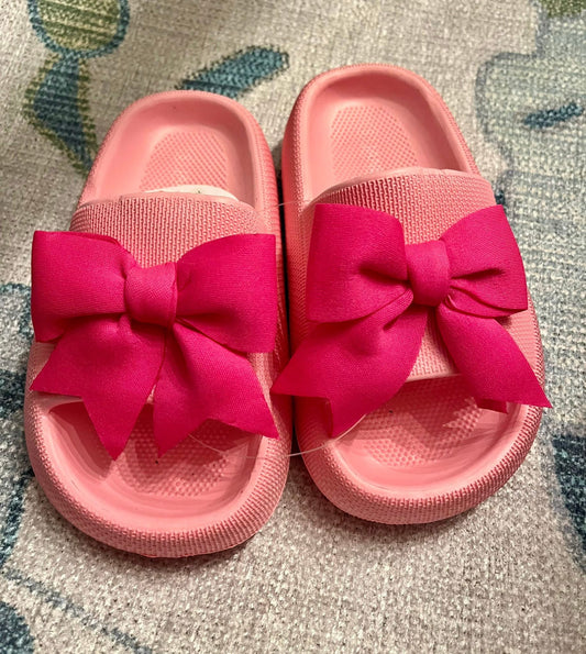 Hot Pink Eloise Bow Slide