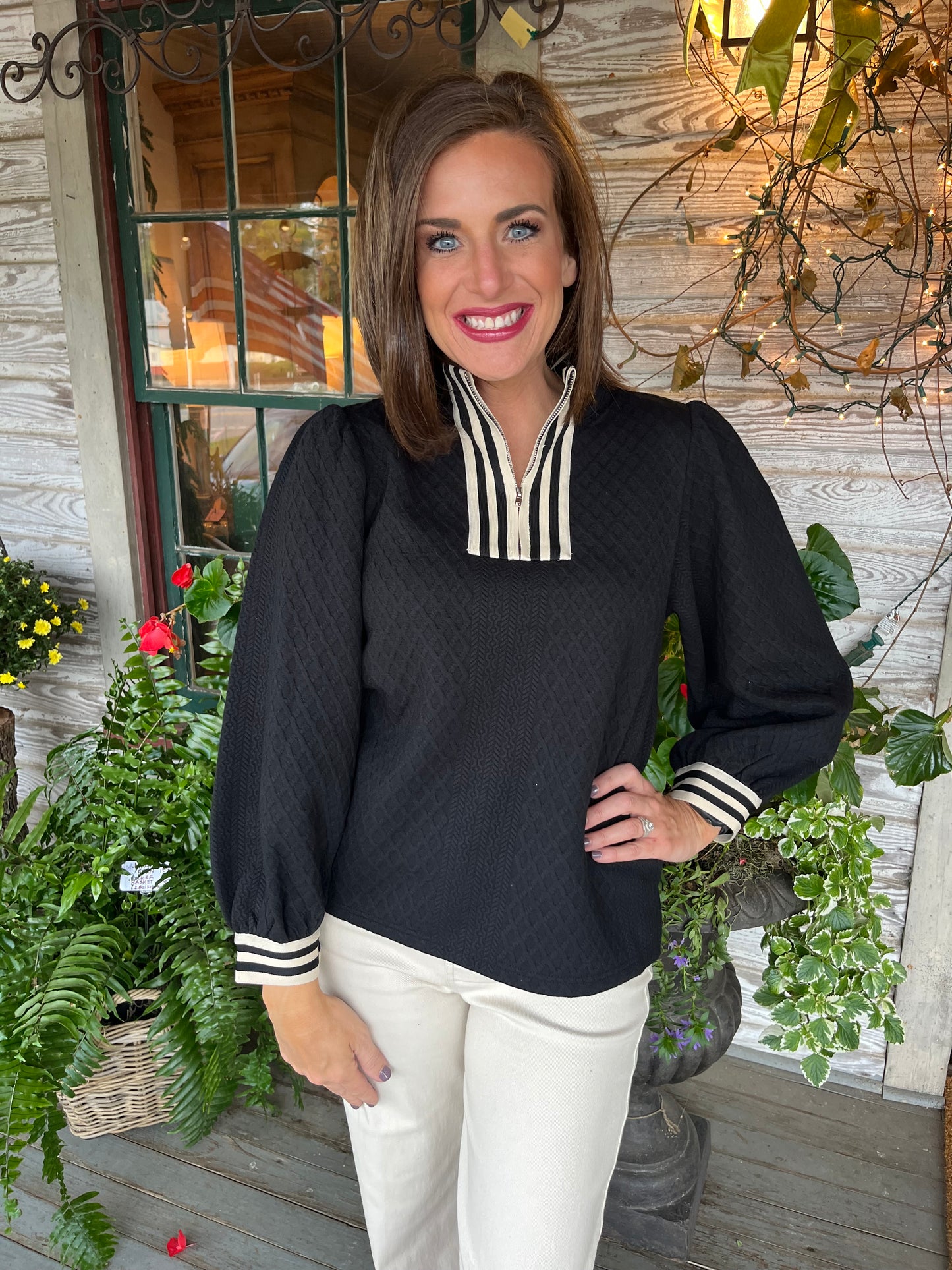 Miller Quilted Top | Black