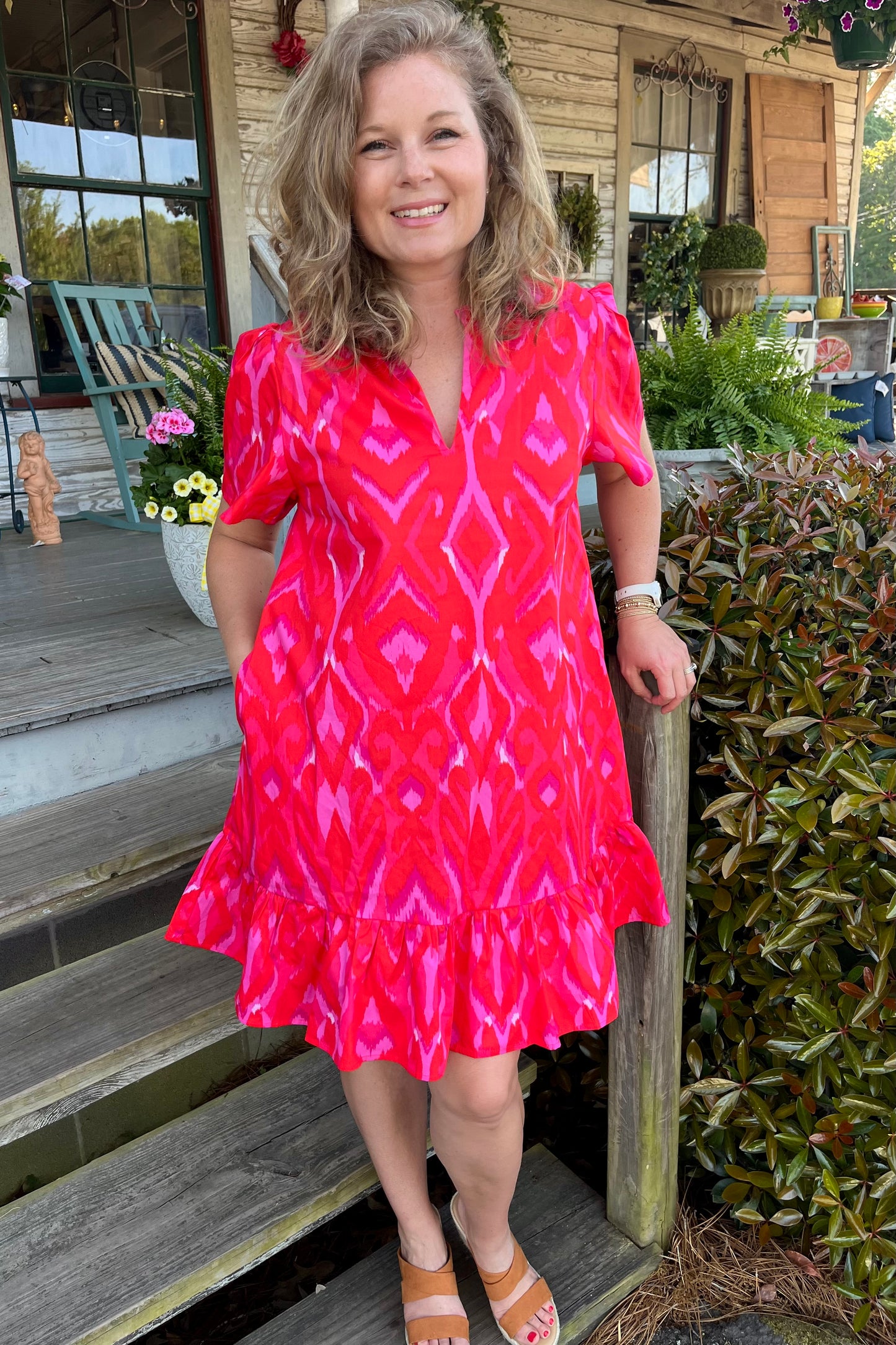 Celeste Ikat Dress