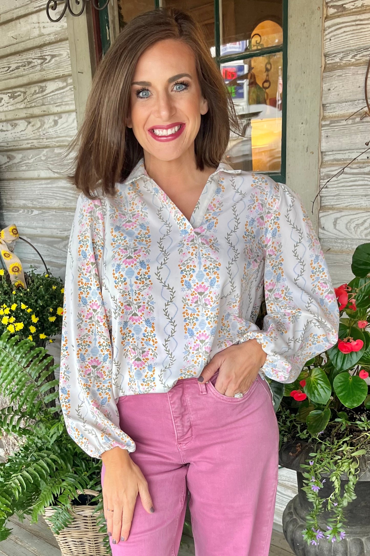 Mary Square Ivy Lane Ivory Top