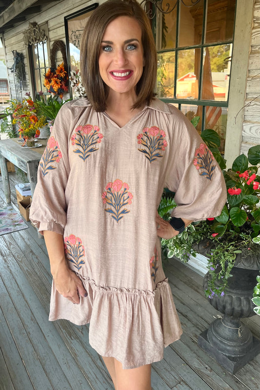 Isabel Embroidered Dress