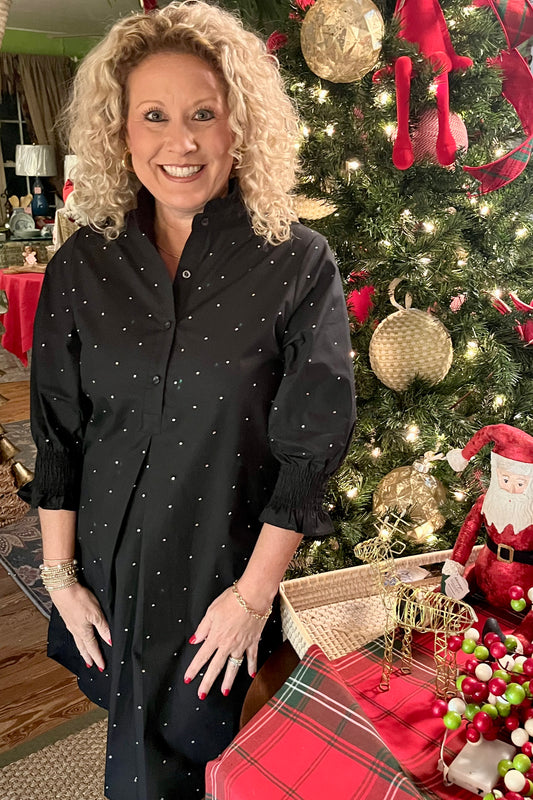 Kimberly Dress | Black Sparkle