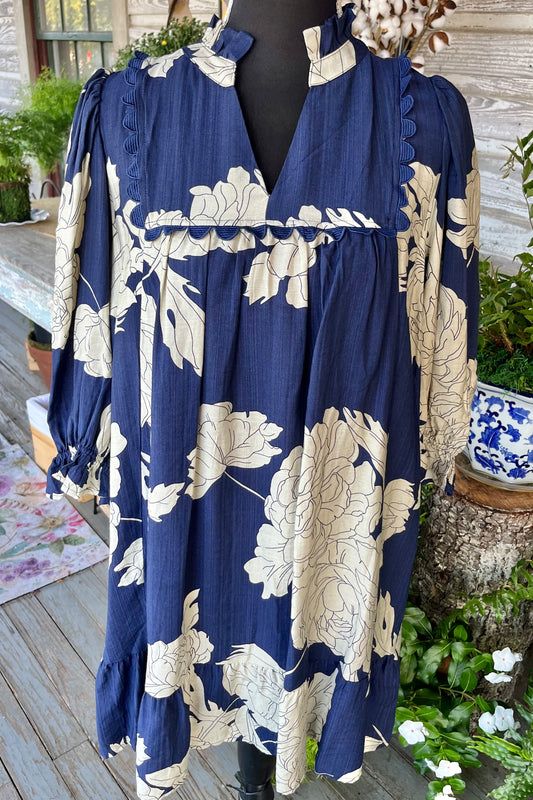 Lynn Dress | Navy