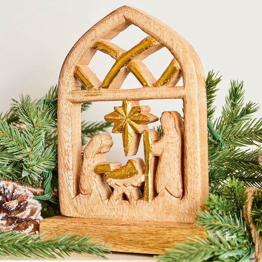 Nativity Wood Figurine