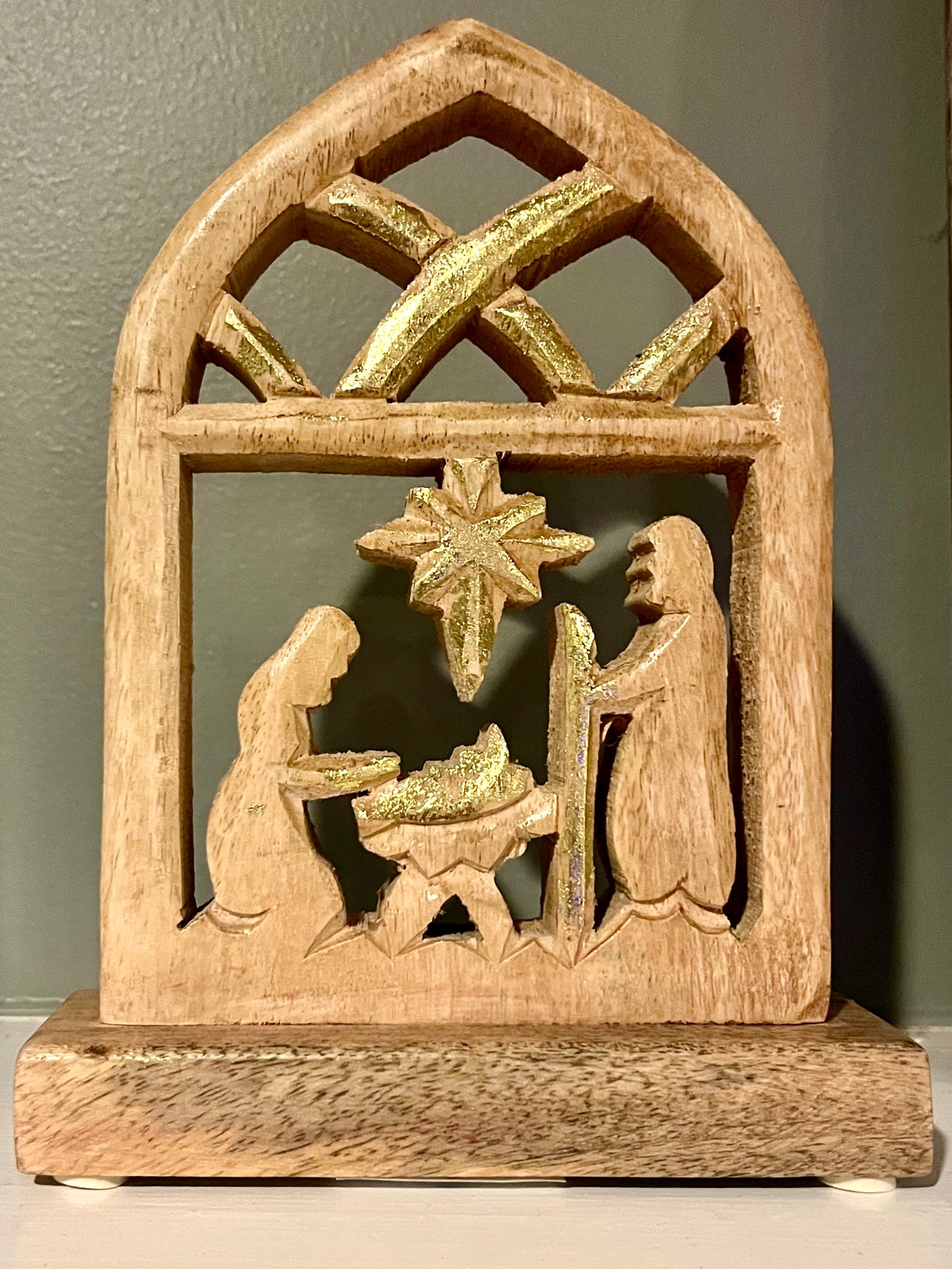 Nativity Wood Figurine