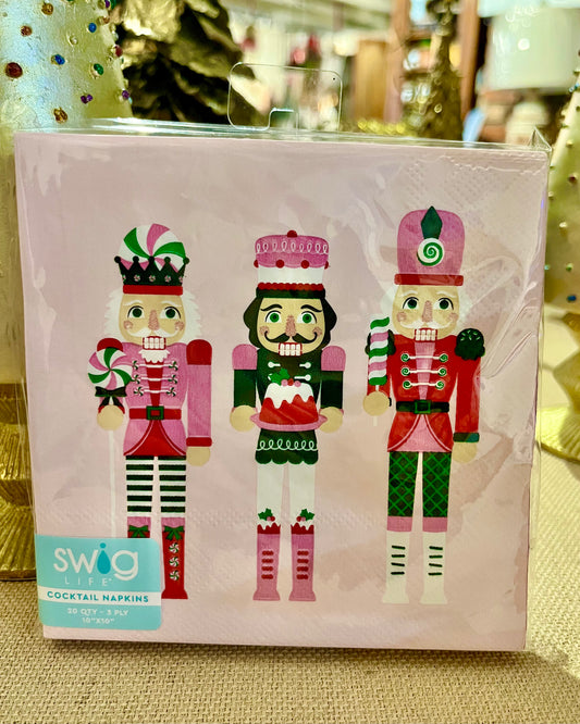 SWiG Beverage Napkins | Sugar Plum Soldiers