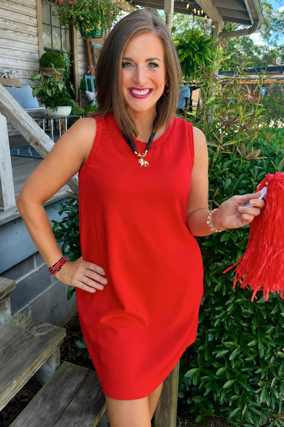Bailey Shift Dress | Red
