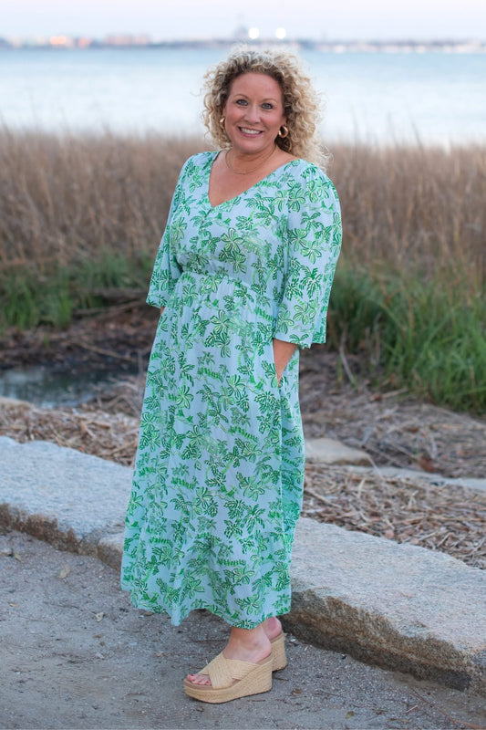 Mary Square Melissa Dress Island Oasis