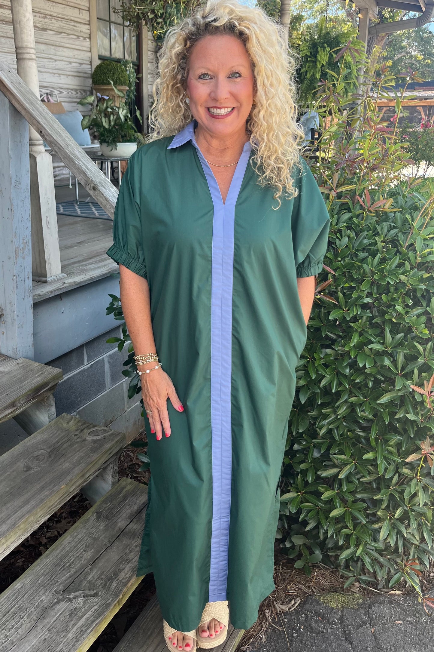 Color Me Classic Hunter Green Midi Dress