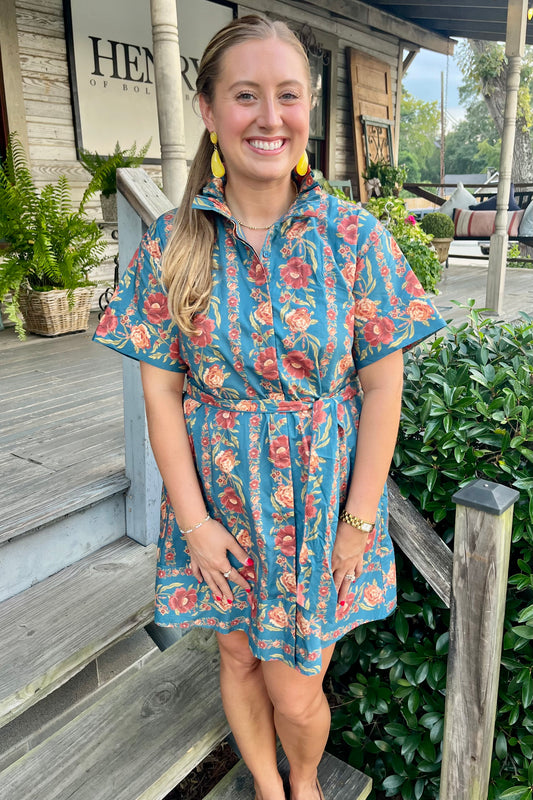 Floral Shirt Dress