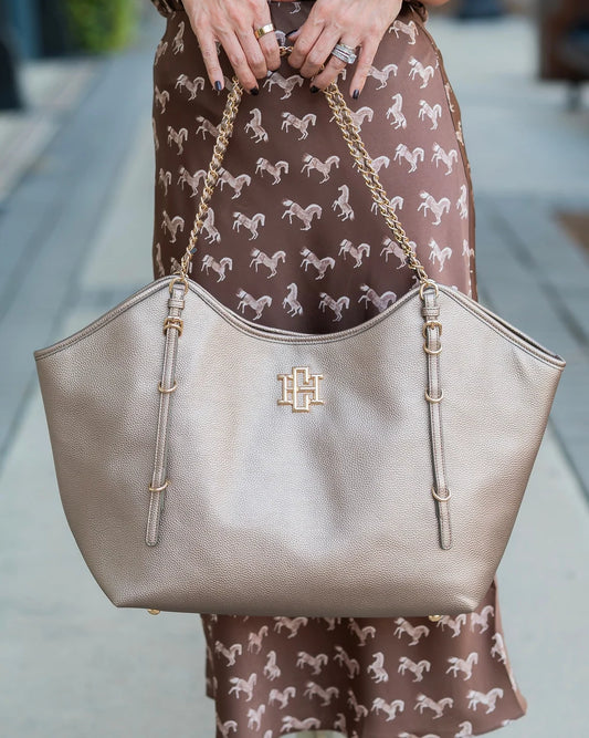Caroline Hill Harlow Tote in Bronze