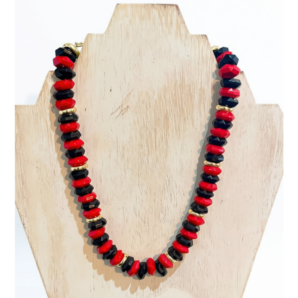Michelle McDowell Jovie Necklace Red & Black