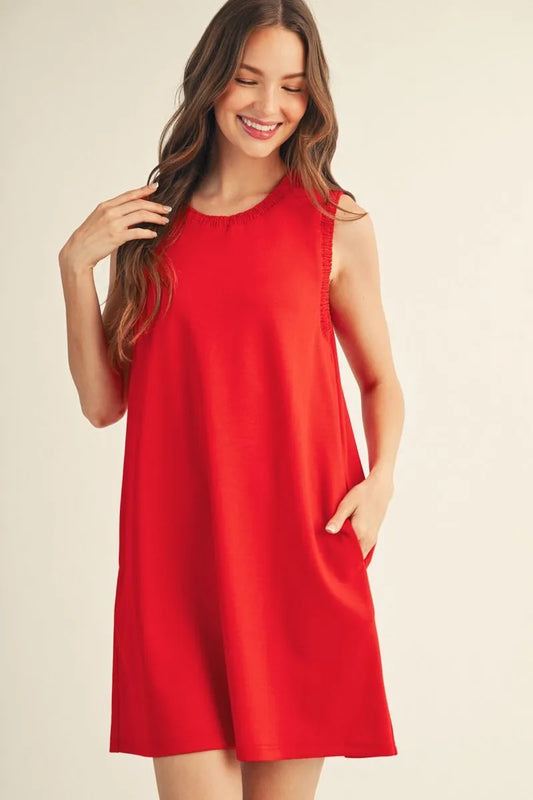 Bailey Shift Dress | Red