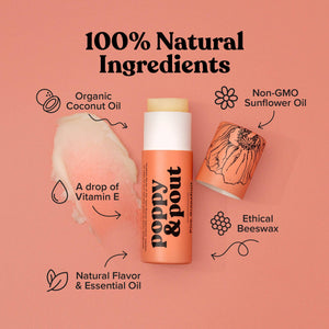 Poppy & Pout - Lip Balm, Pink Grapefruit