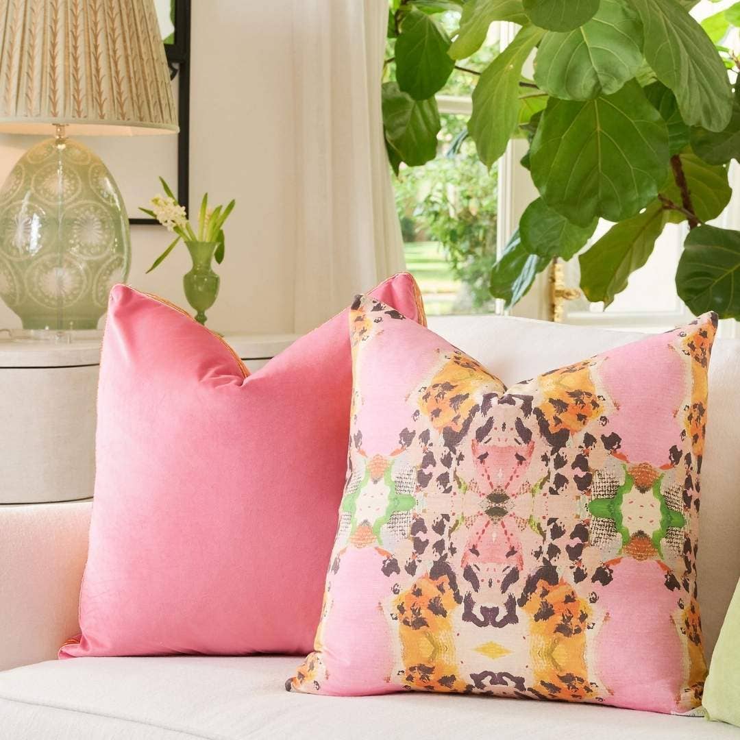 Laura Park Designs - Tiger Lily Decorative Pillow: 22” x 22” Throw Pillow