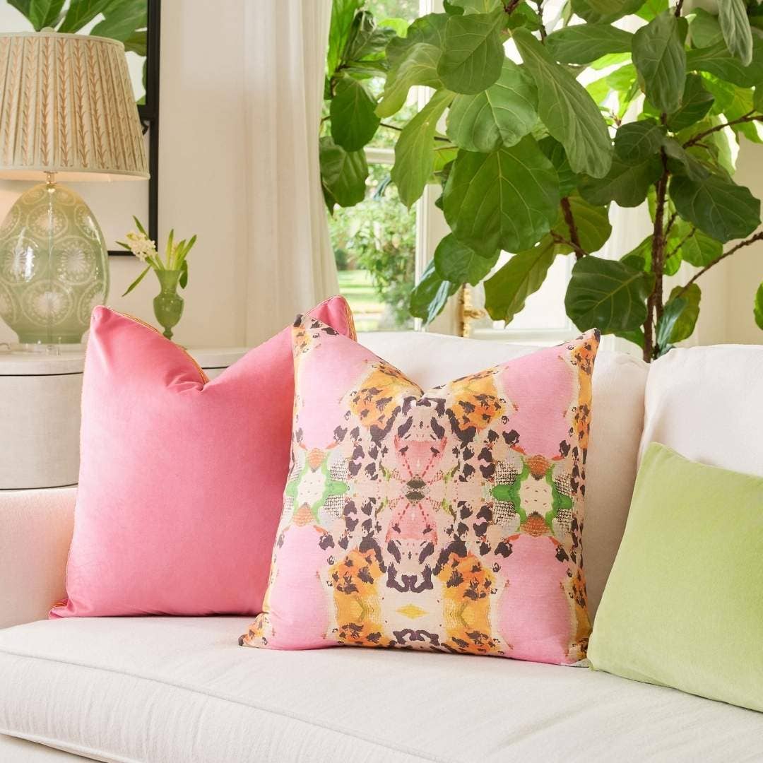 Laura Park Designs - Tiger Lily Decorative Pillow: 22” x 22” Throw Pillow