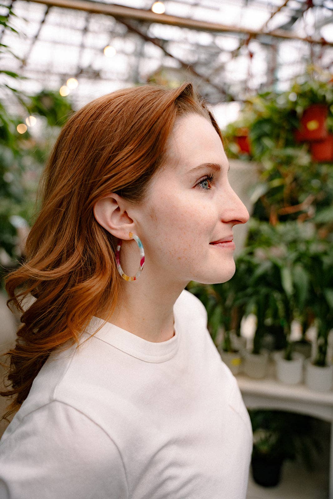 Spiffy & Splendid - Cameron Hoops - Technicolor // Summer Spring Earrings