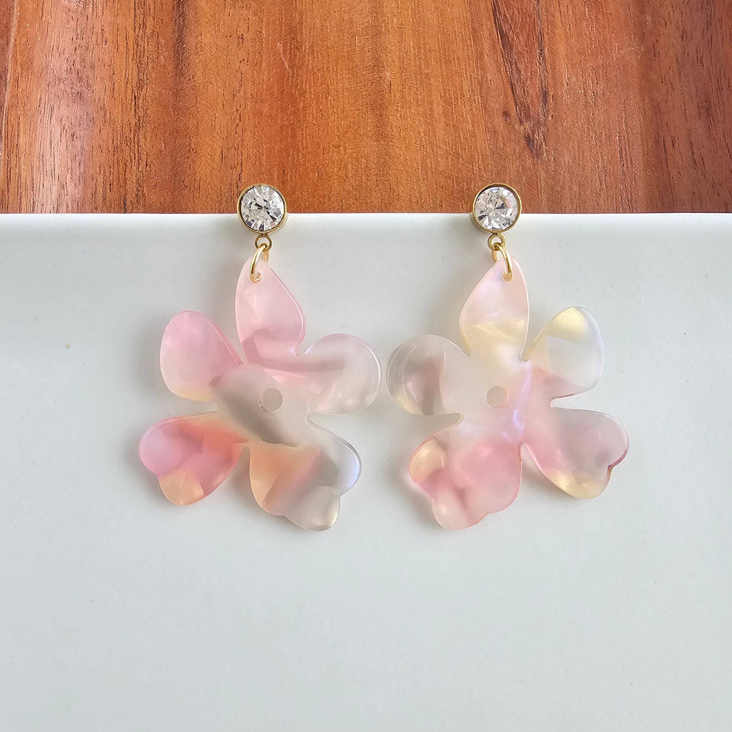 Spiffy & Splendid - Petunia Earrings - Spring Spritz // Flower Jewelry