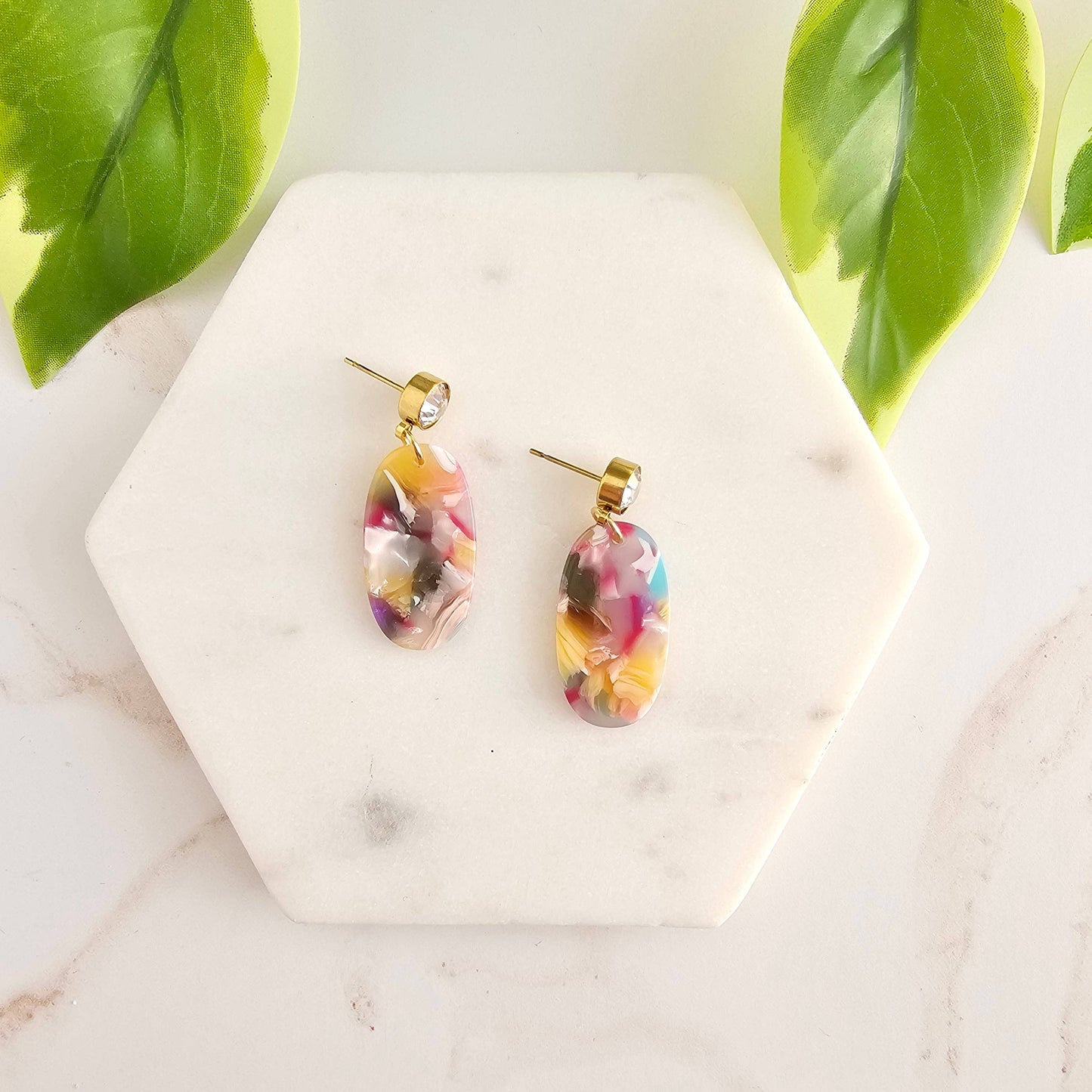 Spiffy & Splendid - Lucy Earrings - Mosaic // Summer Spring Jewelry