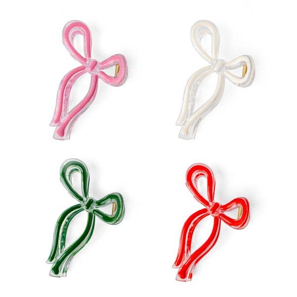 DM Merchandising - Crush Christmas Bow What Fun Claw Clip
