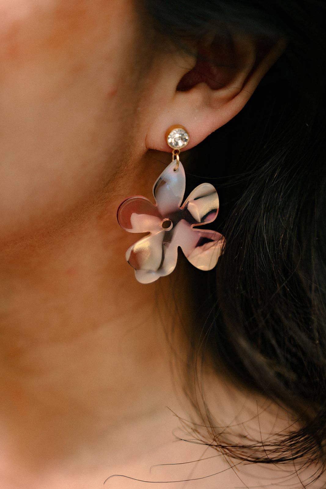 Spiffy & Splendid - Petunia Earrings - Spring Spritz // Flower Jewelry