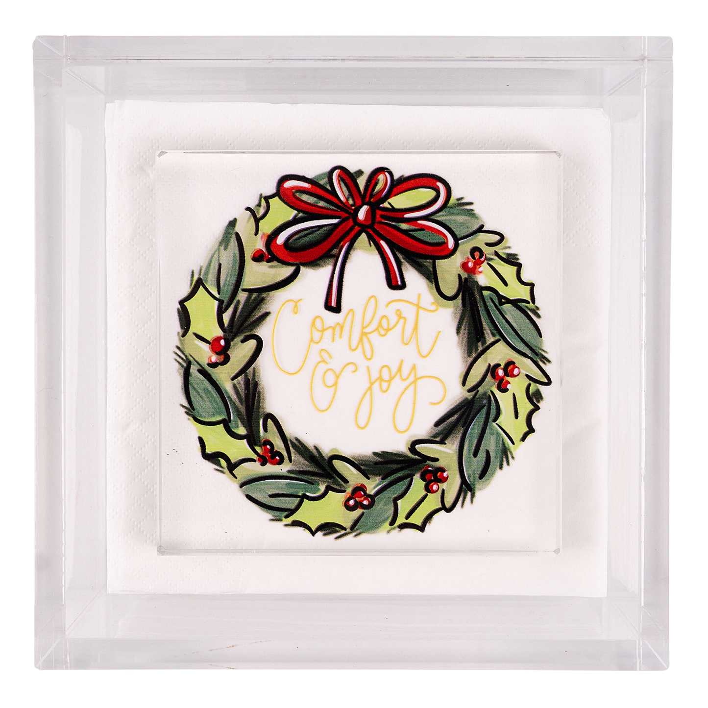 Glory Haus - Comfort & Joy Wreath Napkin Weight