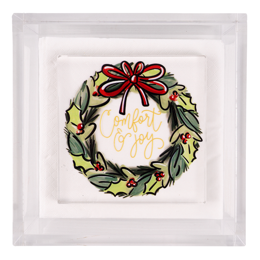 Glory Haus - Comfort & Joy Wreath Napkin Weight