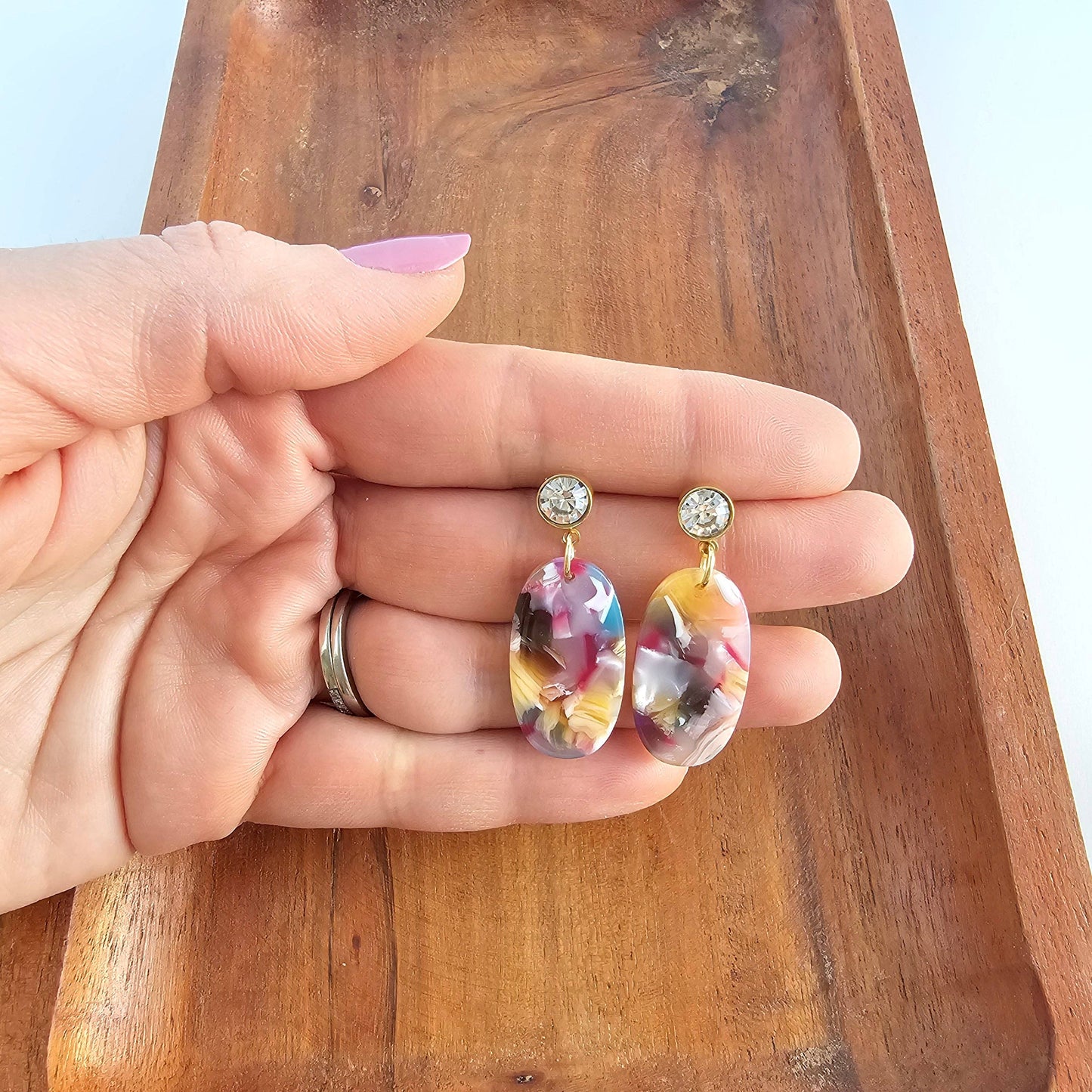 Spiffy & Splendid - Lucy Earrings - Mosaic // Summer Spring Jewelry
