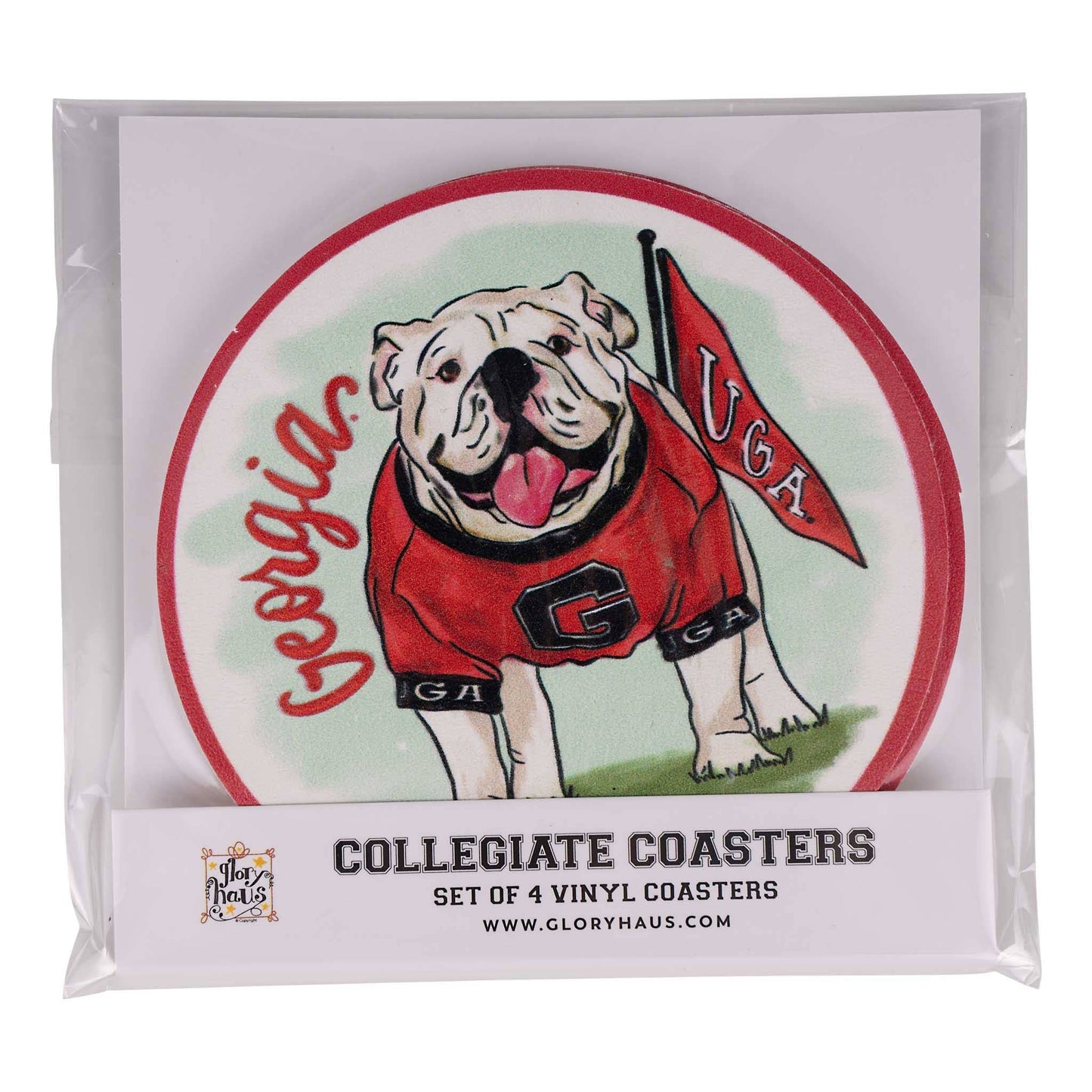 Glory Haus - Georgia Mascot Coaster Set/4