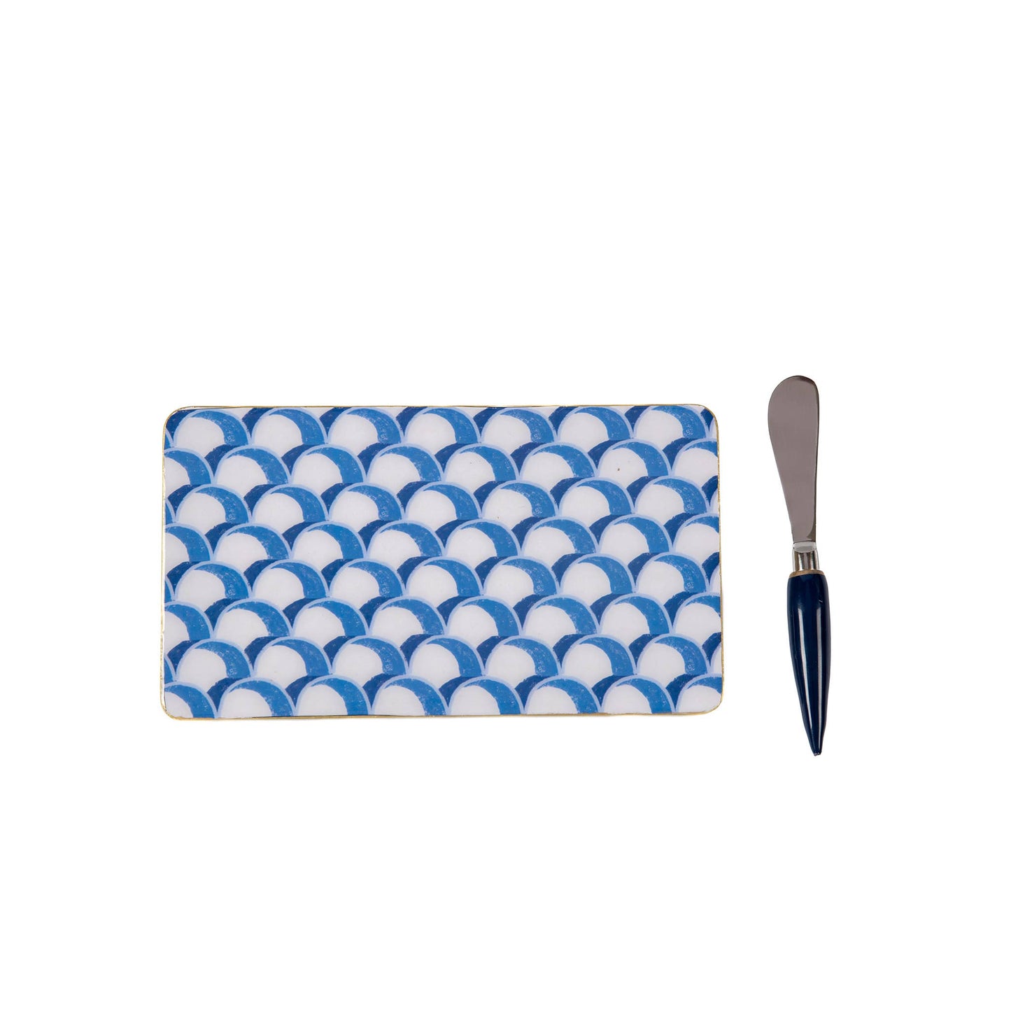 Jaye's Studio - Scales Amelia Cutting Board Set: Blue
