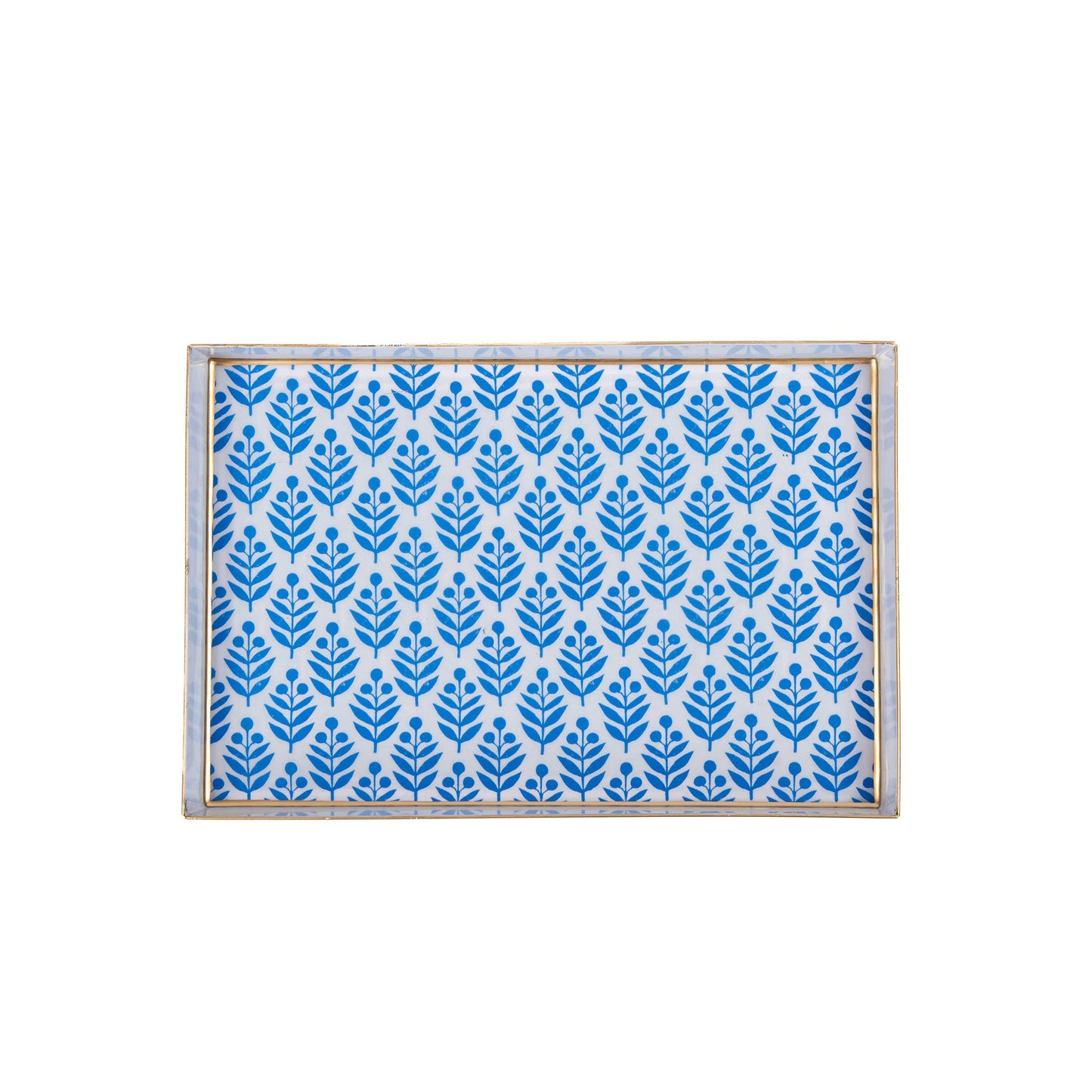 Jaye's Studio - Lottie Enameled Oliver Tray 8x12 - Blue