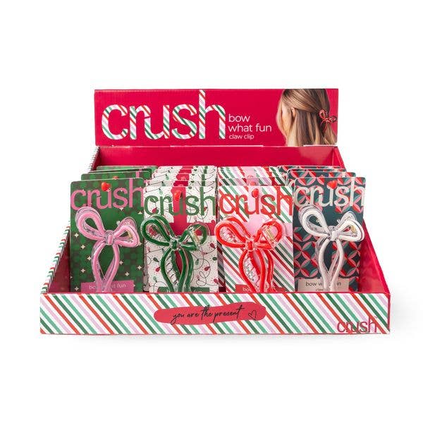 DM Merchandising - Crush Christmas Bow What Fun Claw Clip