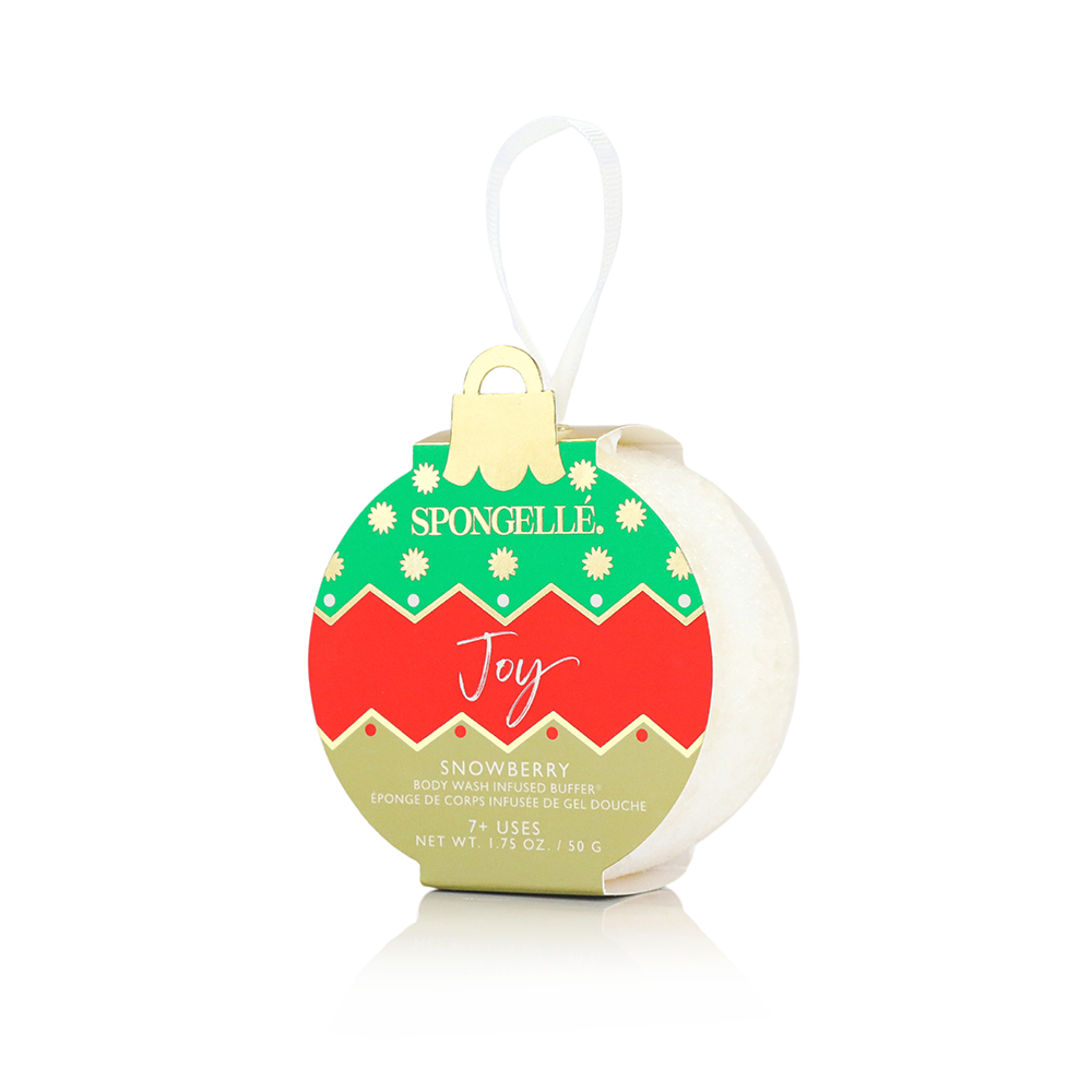 Spongellé | Snowberry Holiday Ornament Buffer Christmas Decor