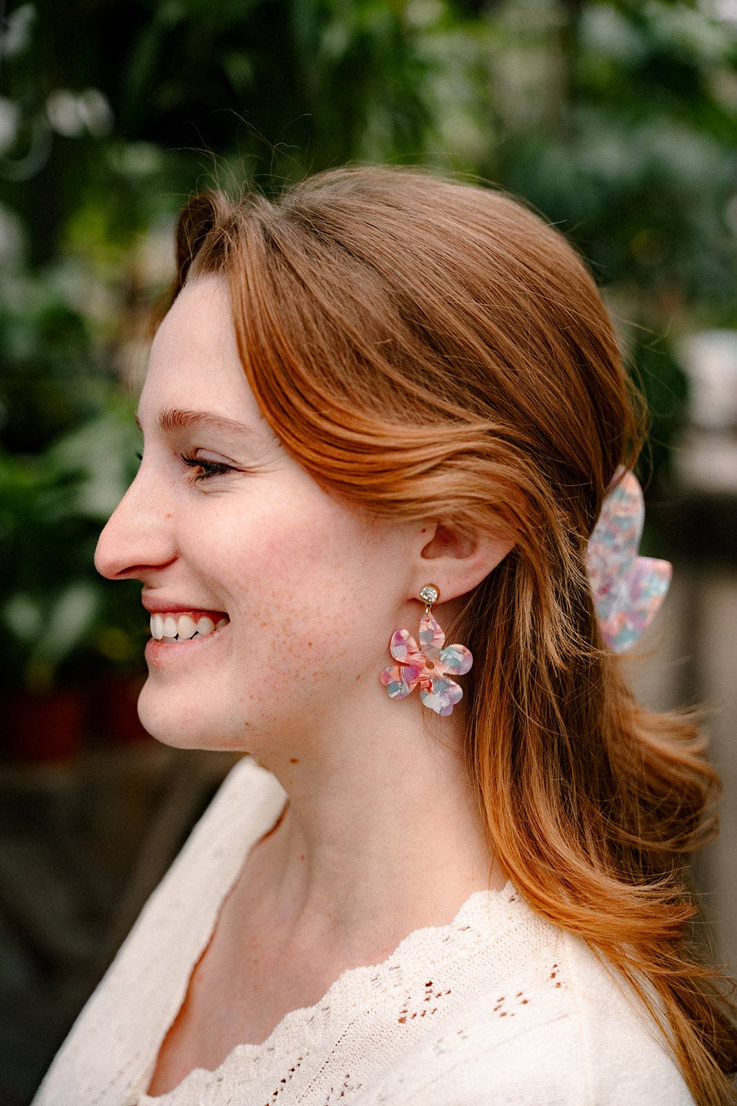 Spiffy & Splendid - Petunia Earrings - Afterglow // Summer Spring Flower Jewelry