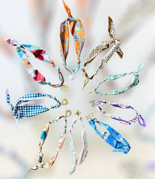 Freely Cece LLC - Trendy Scarf Charm Necklace 