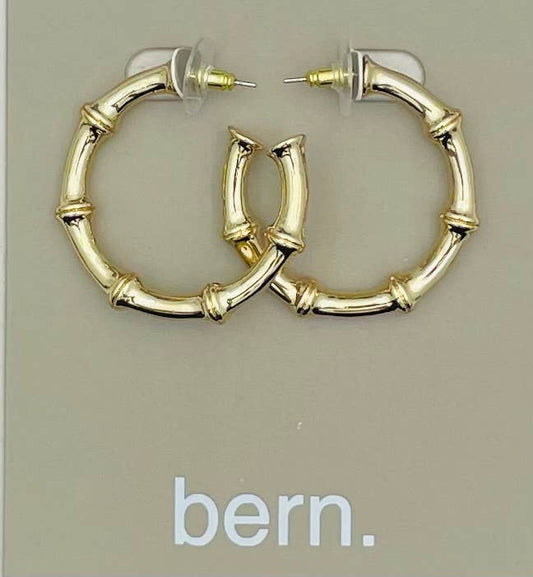 TWO FORTY TWO - GOLDEN - Thick Bamboo Hoop (gold) BER408