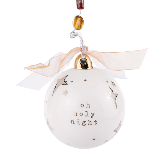 Glory Haus - Gold Star Oh Holy Night Ornament