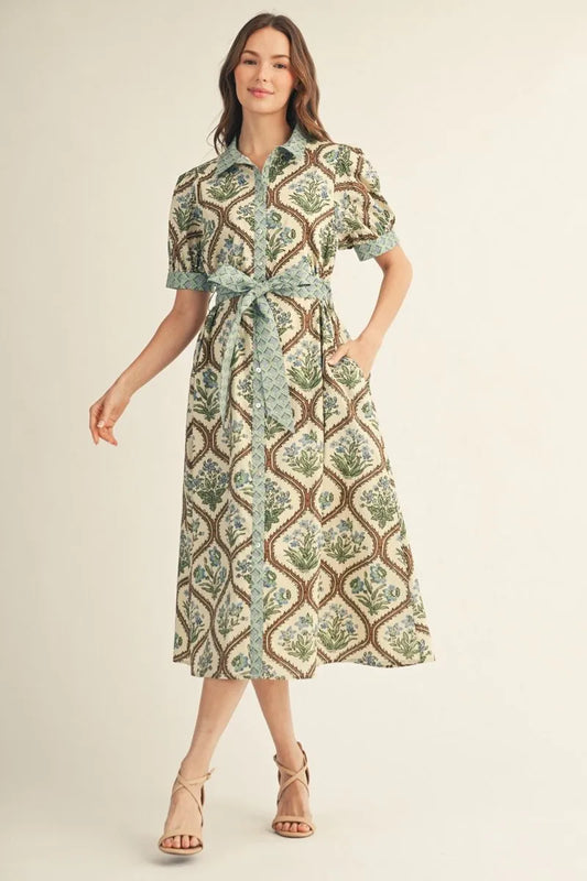Aspen Floral Midi Dress