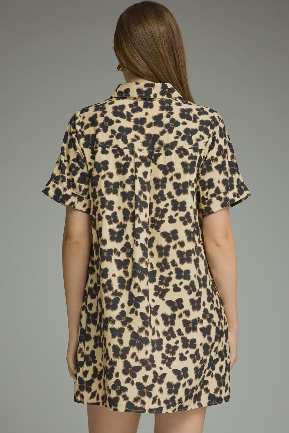 Butterly Ecru Print Dress
