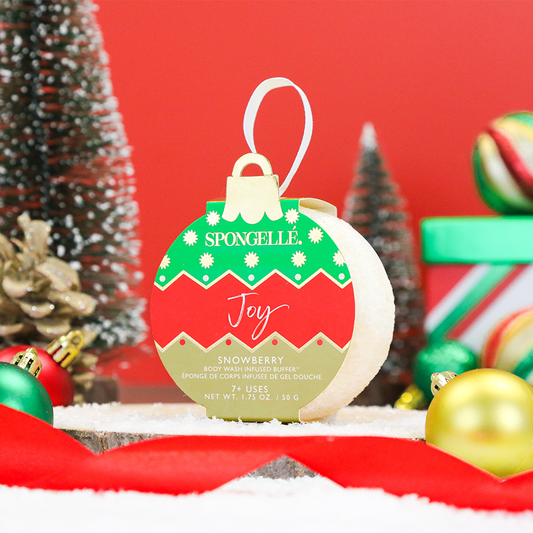 Spongellé | Snowberry Holiday Ornament Buffer Christmas Decor