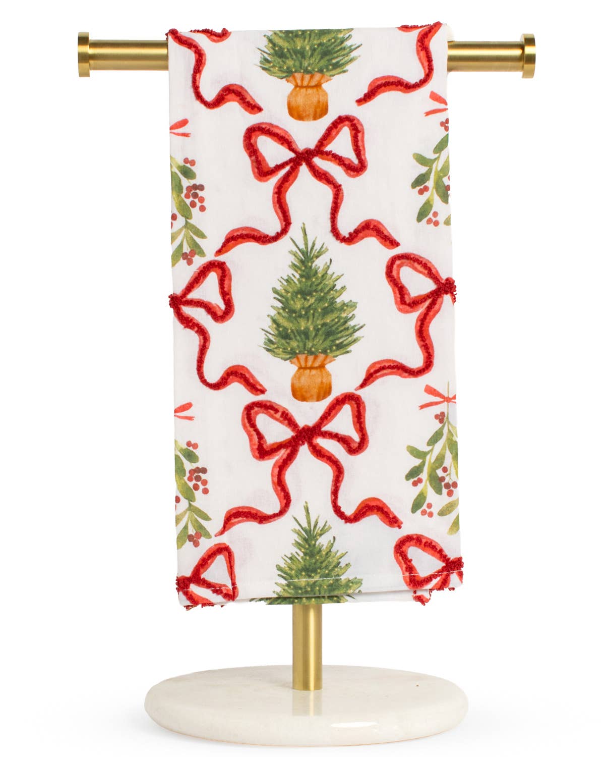 The Royal Standard - Balsam and Bow Hand Towel   White/Multi   20x28