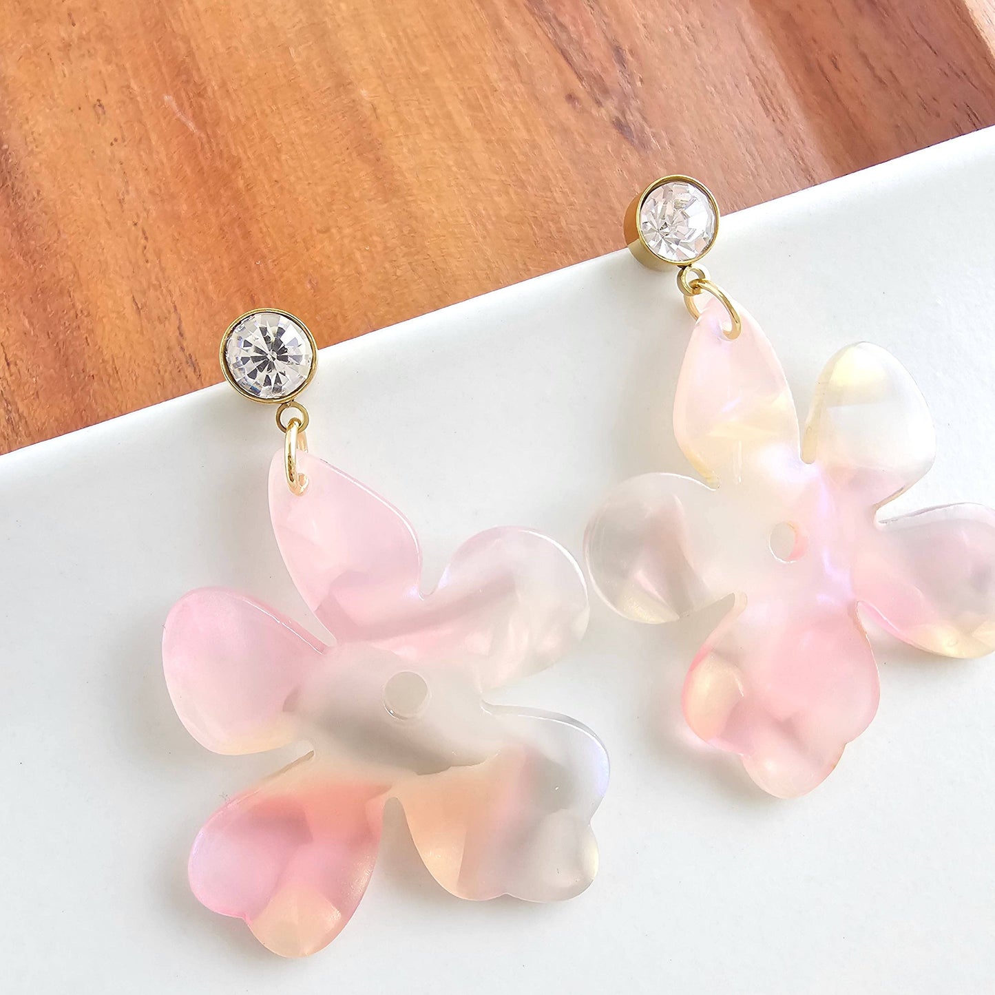 Spiffy & Splendid - Petunia Earrings - Spring Spritz // Flower Jewelry