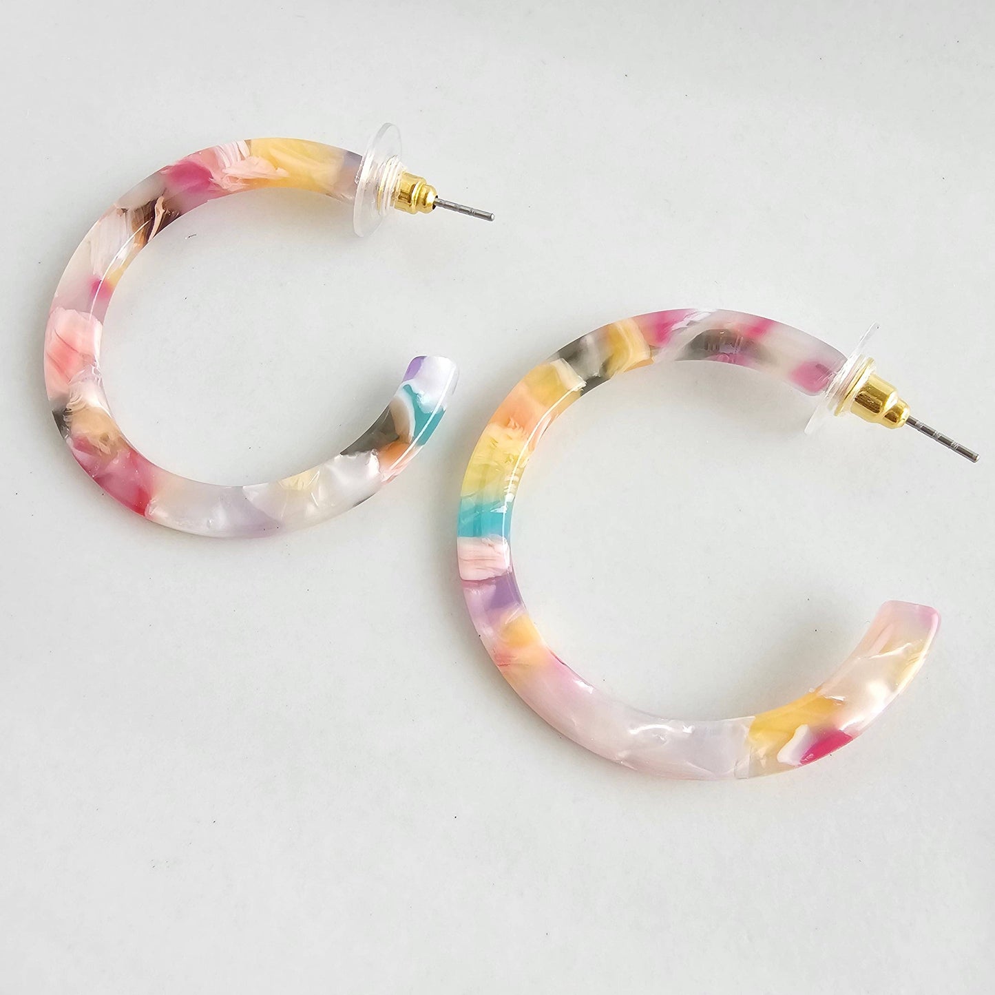 Spiffy & Splendid - Camy Hoops - Mosaic // Summer Spring Jewelry Earrings