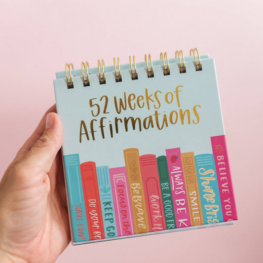 Pippi Post - 52 Weeks of Affirmations - Desk Flip Calendar