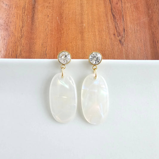 Spiffy & Splendid - Lucy Earrings - Opalite // Spring Jewelry