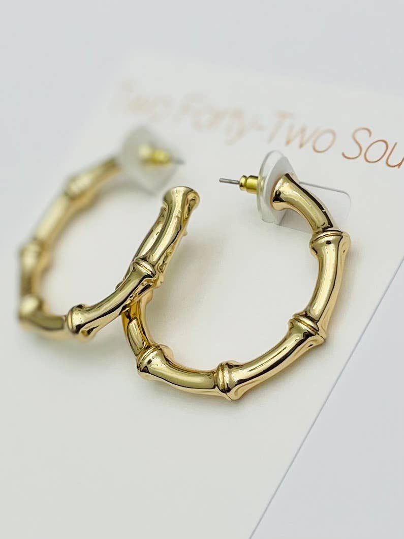 TWO FORTY TWO - GOLDEN - Thick Bamboo Hoop (gold) BER408