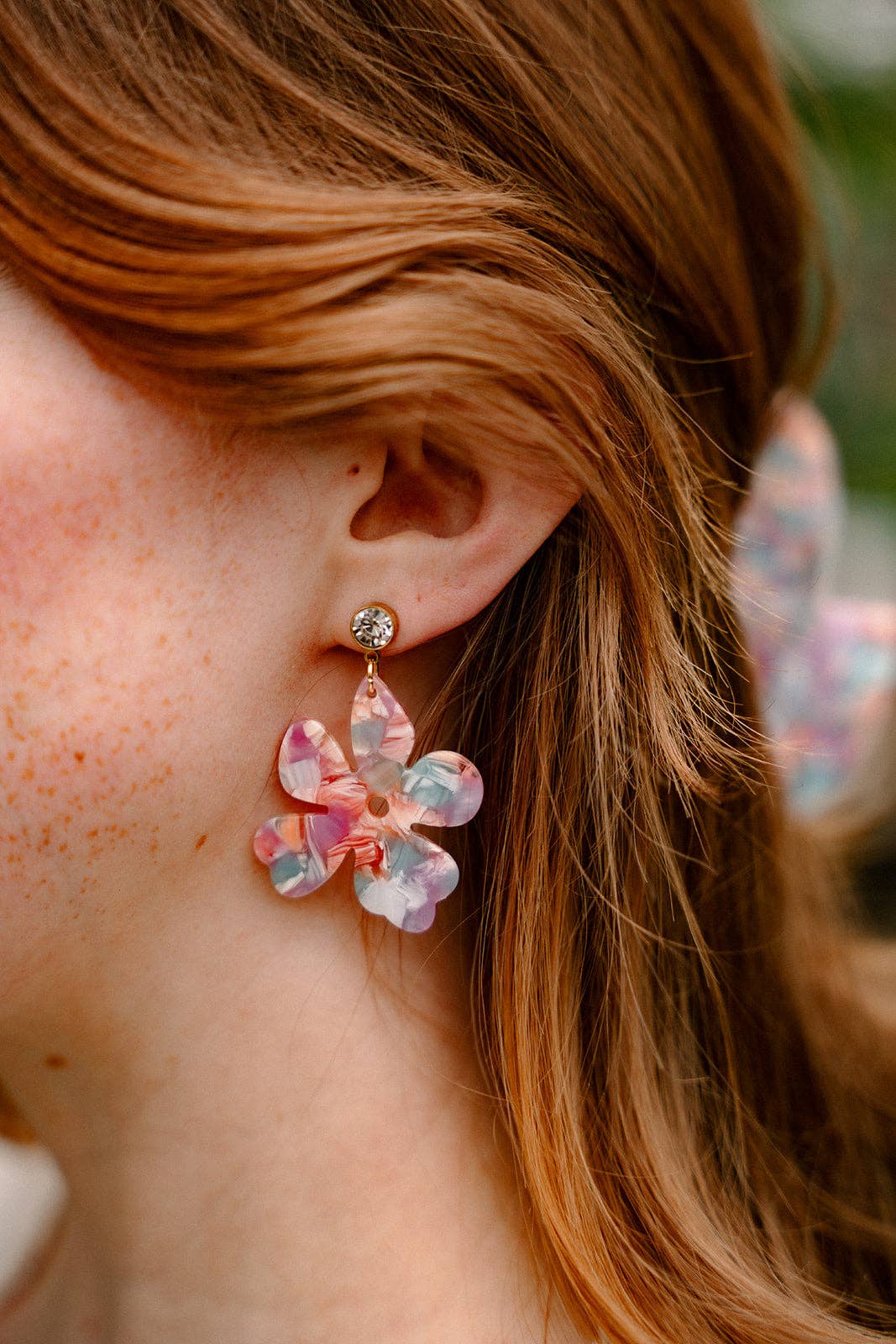 Spiffy & Splendid - Petunia Earrings - Afterglow // Summer Spring Flower Jewelry