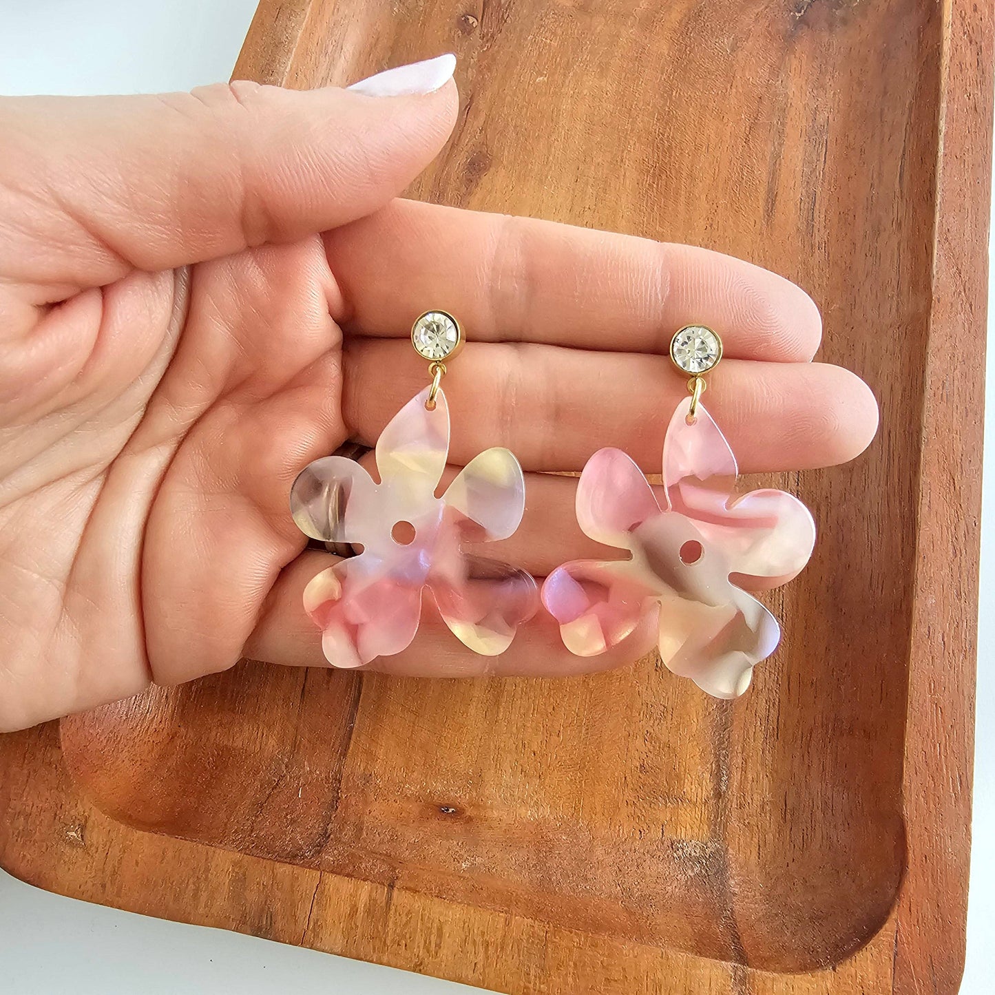 Spiffy & Splendid - Petunia Earrings - Spring Spritz // Flower Jewelry